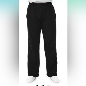 Fruit of the Loom Men's Sofspun Fleece Open Bottom Sweatpants